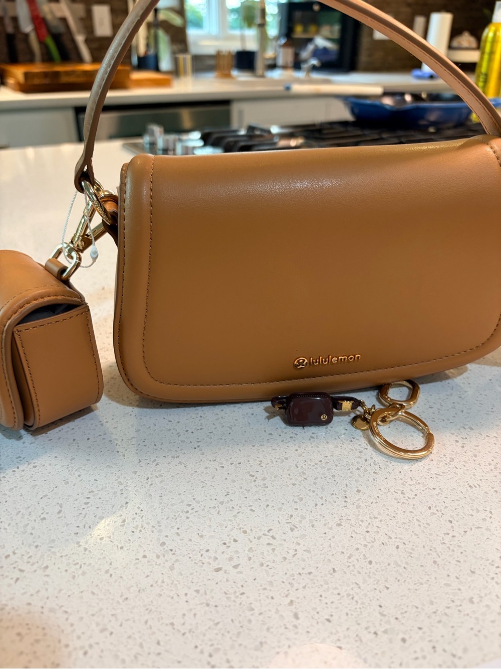Lululemon Cactus Leather Mini bag with baby& free charm! - Picture 2 of 6